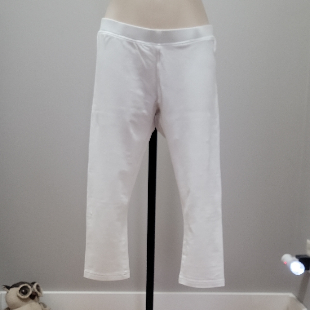 Boston Proper White Cropped Leggings Sz XS/S